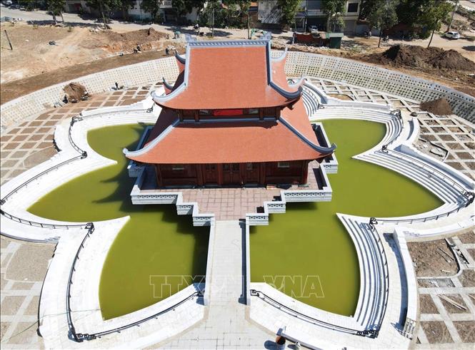 Toàn cảnh Đền thờ Bác Hồ và Công viên Văn miếu Bắc Ninh. Ảnh: Thanh Thương - TTXVN 
