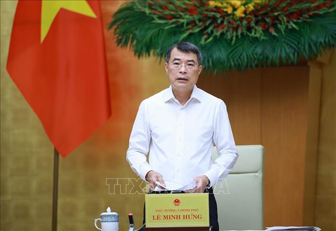 Thủ tướng Lê Minh Hưng chủ trì Phiên họp Chính phủ chuyên đề về xây dựng pháp luật tháng 9 năm 2026. Ảnh: Dương Giang-TTXVN

