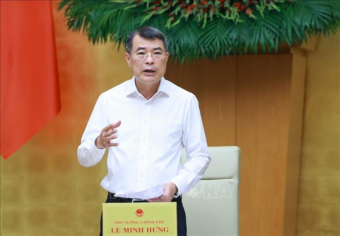 Thủ tướng Lê Minh Hưng chủ trì Phiên họp Chính phủ chuyên đề về xây dựng pháp luật tháng 9 năm 2026. Ảnh: Dương Giang-TTXVN
