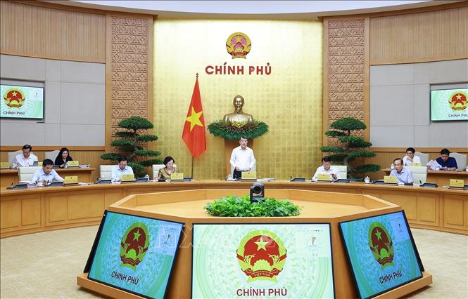 Thủ tướng Lê Minh Hưng chủ trì Phiên họp Chính phủ chuyên đề về xây dựng pháp luật tháng 9 năm 2026. Ảnh: Dương Giang-TTXVN
