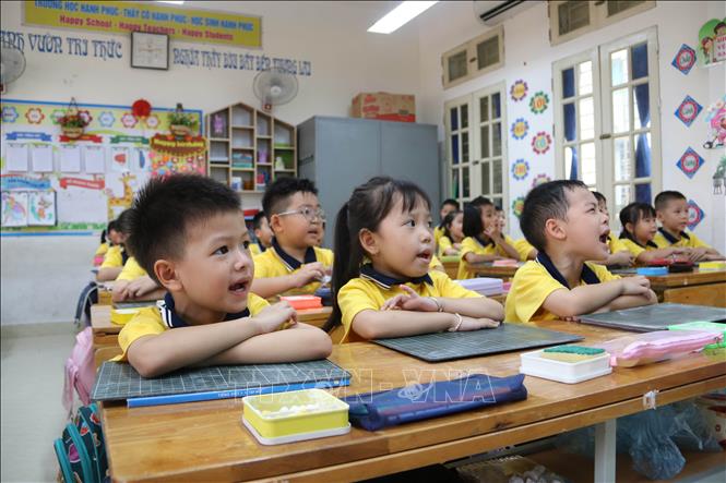Năm học 2026 - 2027, tỉnh Hưng Yên có trên 700 nghìn học sinh các cấp học. Ảnh: Thu Hoài - TTXVN
