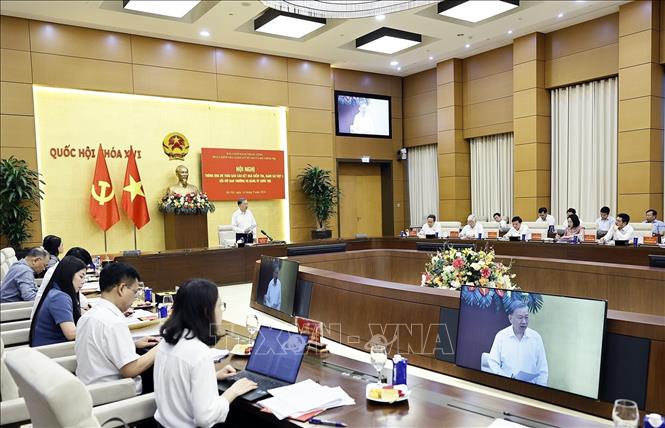 Tổng Bí thư, Chủ tịch nước Tô Lâm, Trưởng Đoàn Kiểm tra, giám sát số 218 phát biểu. Ảnh: Doãn Tấn - TTXVN