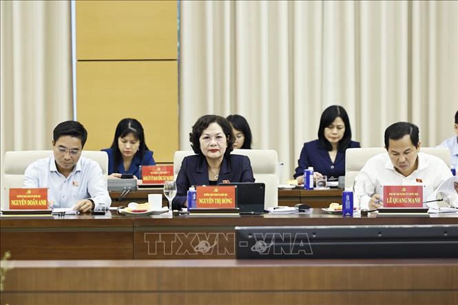 Lãnh đạo Quốc hội dự hội nghị. Ảnh: Doãn Tấn - TTXVN