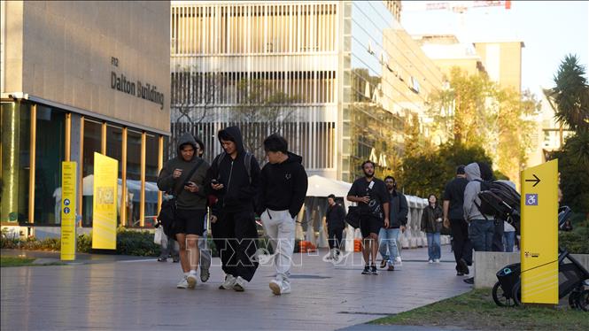 Sinh viên Đại học New South Wales ở thành phố Sydney. Ảnh: Lê Đạt – PV TTXVN tại Australia