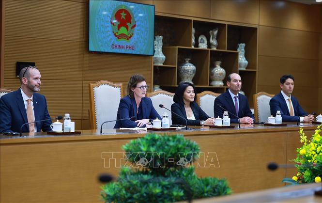 Bà Fiona Bassett, Tổng Giám đốc Điều hành FTSE Russell phát biểu. Ảnh: Dương Giang – TTXVN
