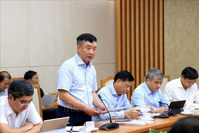 Phó Chủ tịch UBND thành phố Hải Phòng Trần Văn Quân phát biểu. Ảnh: Tuấn Anh - TTXVN