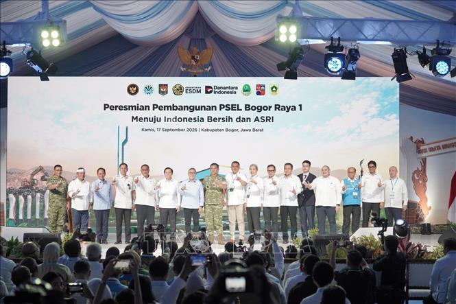 Quang cảnh lễ khởi công. Ảnh: Đỗ Quyên – PV TTXVN tại Indonesia