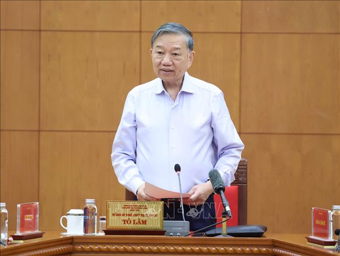 Tổng Bí thư, Chủ tịch nước Tô Lâm phát biểu chỉ đạo. Ảnh: Thống Nhất – TTXVN