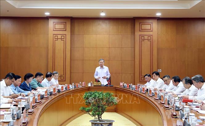 Tổng Bí thư, Chủ tịch nước Tô Lâm phát biểu chỉ đạo. Ảnh: Thống Nhất – TTXVN