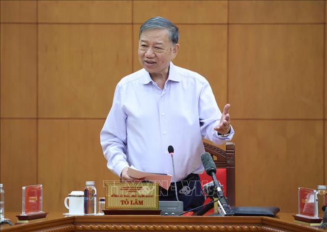 Tổng Bí thư, Chủ tịch nước Tô Lâm phát biểu chỉ đạo. Ảnh: Thống Nhất – TTXVN