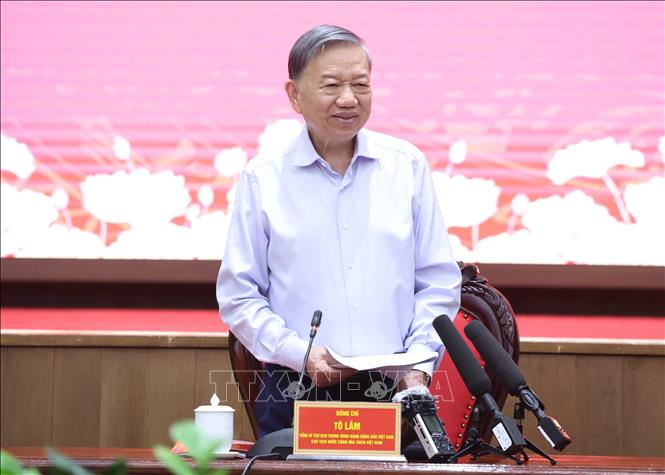 Tổng Bí thư, Chủ tịch nước Tô Lâm phát biểu. Ảnh: Thống Nhất – TTXVN