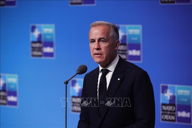 Thủ tướng Canada Mark Carney cho biết quan hệ đối tác tăng cường với EU sẽ sớm được đưa ra thảo luận và bỏ phiếu tại Nghị viện Canada. Ảnh: THX/TTXVN phát