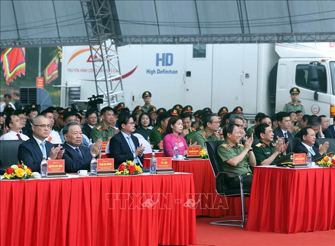 Tổng Bí thư, Chủ tịch nước Tô Lâm và các đại biểu dự buổi lễ. Ảnh: Thống Nhất – TTXVN