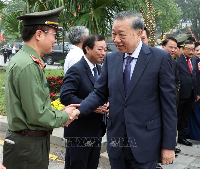 Tổng Bí thư, Chủ tịch nước Tô Lâm và các đại biểu. Ảnh: Thống Nhất – TTXVN