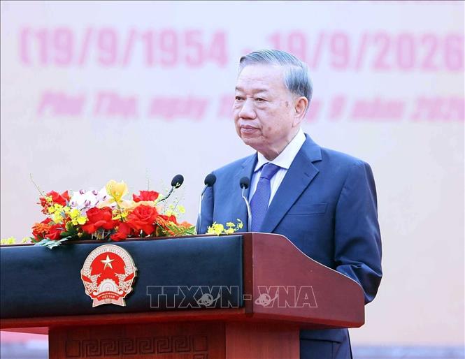 Tổng Bí thư, Chủ tịch nước Tô Lâm phát biểu. Ảnh: Thống Nhất – TTXVN