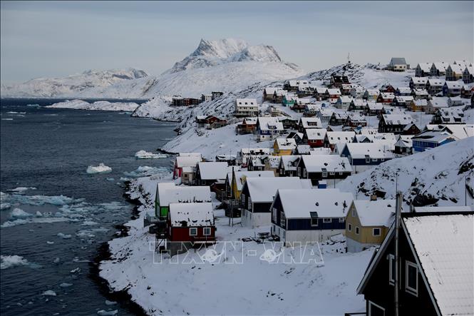 Quang cảnh thành phố Nuuk, Greenland, vùng lãnh thổ tự trị thuộc Đan Mạch. Ảnh: THX/TTXVN