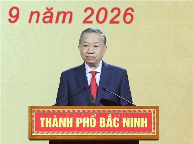 Tổng Bí thư, Chủ tịch nước Tô Lâm phát biểu chỉ đạo. Ảnh: Thống Nhất – TTXVN