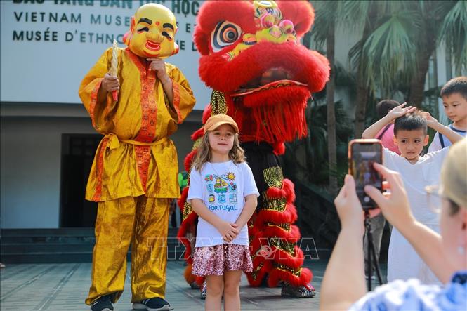 Chương trình nhận được sự yêu thích của các bạn nhỏ. Ảnh: Khánh Hoà - TTXVN
