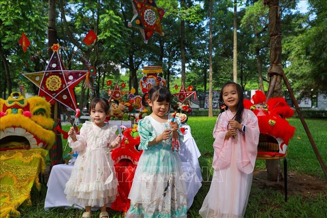 Chương trình nhận được sự yêu thích của các bạn nhỏ. Ảnh: Khánh Hoà - TTXVN
