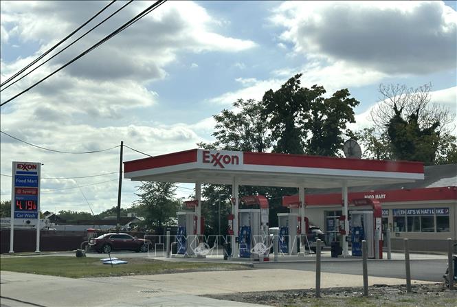 Một cây xăng ở vùng Đông Bắc thủ đô Washington, D.C. (Mỹ), ngày 19/9/2026. Ảnh: Ngọc Quang – PV TTXVN tại Mỹ