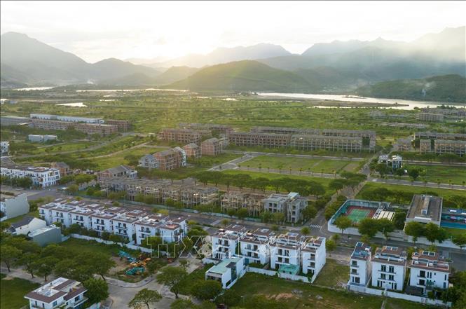Khu đô thị sinh thái Quan Nam – Thuỷ Tú (Golden Hills City, phường Liên Chiểu, thành phố Đà Nẵng) đang được chủ đầu tư triển khai xây dựng hạ tầng sau khi thành phố Đà Nẵng tháo gỡ khó khăn, vướng mắc từ tháng 7/2026. Ảnh: Quốc Dũng - TTXVN