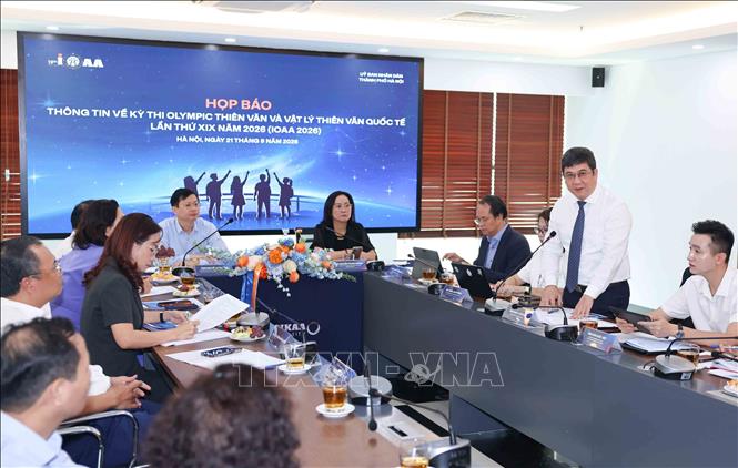 Việc đăng cai Kỳ thi phù hợp với định hướng phát triển giáo dục, khoa học, công nghệ, đổi mới sáng tạo và hội nhập quốc tế. Đây cũng là dịp giới thiệu hình ảnh Hà Nội - Thành phố vì hòa bình, an toàn, thân thiện, giàu bản sắc và mến khách tới bạn bè quốc tế. Ảnh: Thanh Tùng - TTXVN
