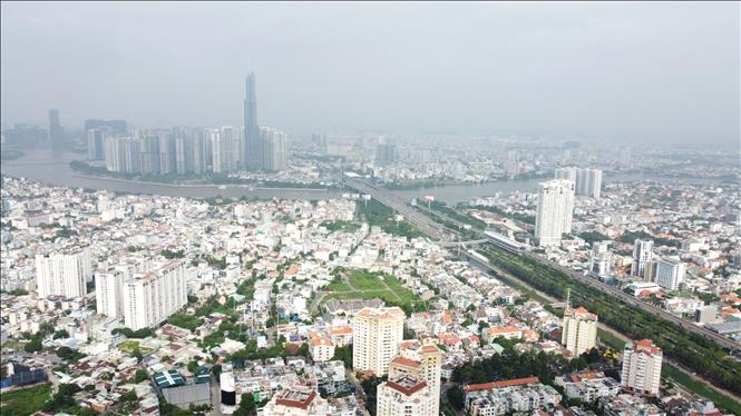 Khu trung tâm TP. Hồ Chí Minh có đóng góp vai trò quan trọng trong quy hoạch phát triển vùng Đông Nam Bộ. Ảnh: Anh Tuấn - TTXVN