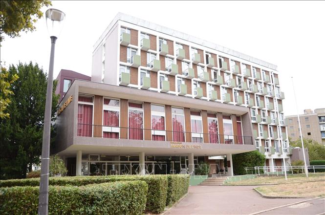 Nhà Ấn Độ tại Cư xá Đại học Quốc tế Paris, nơi lưu trú của sinh viên và các nhà nghiên cứu đến từ nhiều quốc gia. Ảnh: Hữu Chiến - PV TTXVN tại Pháp