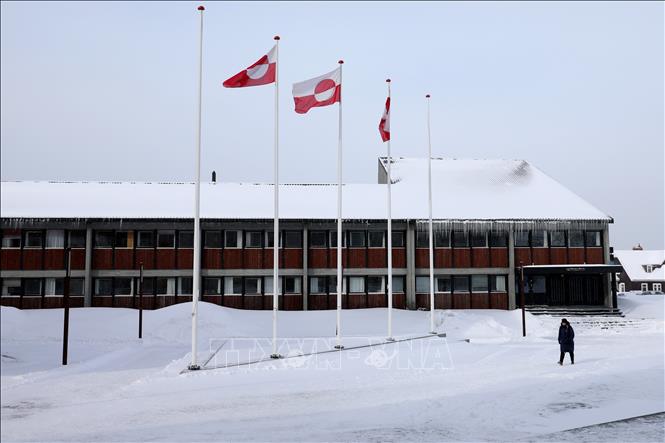 Toà nhà Nghị viện Greenland ở thành phố Nuuk. Ảnh: THX/TTXVN phát