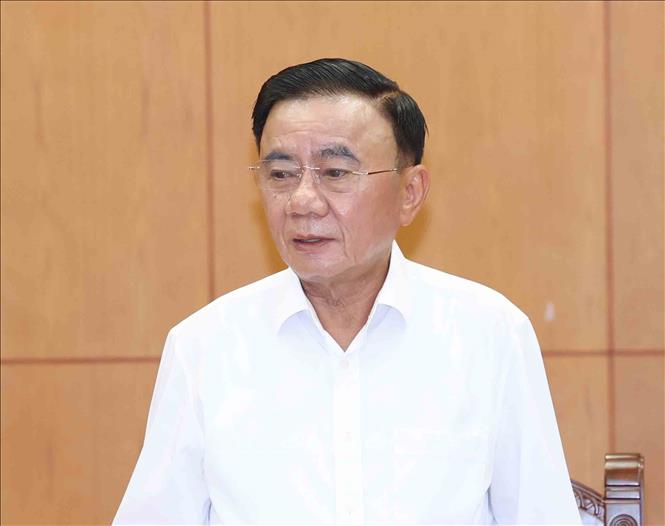 Thường trực Ban Bí thư Trần Cẩm Tú phát biểu chỉ đạo. Ảnh: Phương Hoa - TTXVN
