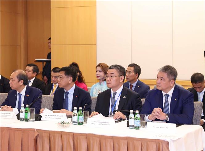 Các đại biểu tham dự Toạ đàm bàn tròn cấp cao với các doanh nghiệp lớn của Hoa Kỳ. Ảnh: Thống Nhất – TTXVN