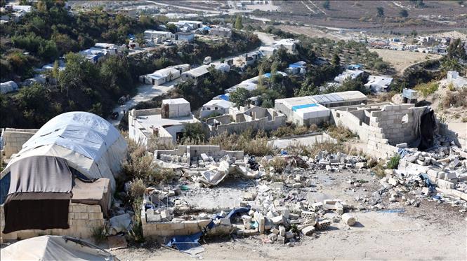 Một trại tạm cư ở tỉnh Idlib, Syria. Ảnh: THX/TTXVN phát