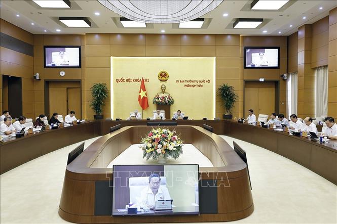 Chủ tịch Quốc hội Trần Thanh Mẫn phát biểu. Ảnh: Doãn Tấn - TTXVN