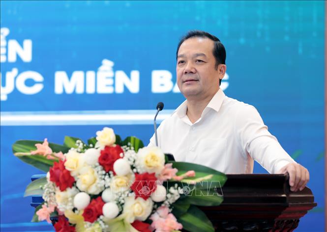 Thứ trưởng Bộ Khoa học và Công nghệ Phạm Đức Long phát biểu tại hội nghị. Ảnh: Tạ Toàn - TTXVN