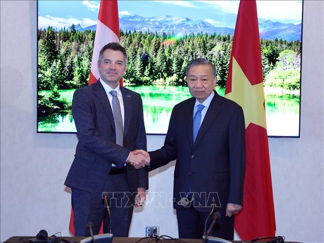 Tổng Bí thư, Chủ tịch nước Tô Lâm tiếp ông Alexandre Prevost, Chủ tịch Phụ trách hàng không dân dụng, CAE. Ảnh: Thống Nhất – TTXVN