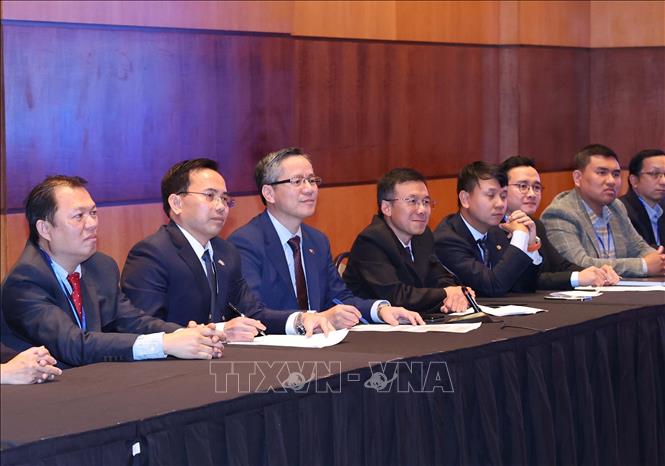 Các đại biểu tham dự buổi gặp mặt. Ảnh: Thống Nhất – TTXVN