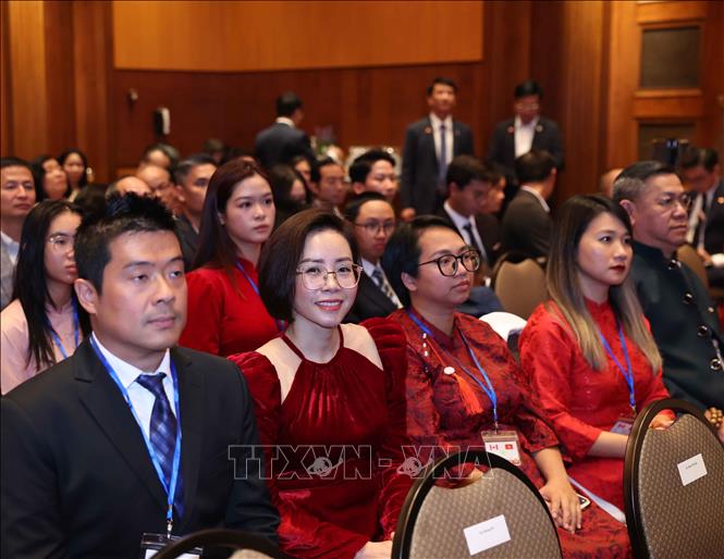 Các đại biểu tham dự buổi gặp mặt. Ảnh: Thống Nhất – TTXVN