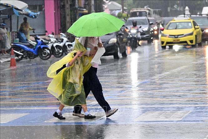 Mưa lớn tại Bangkok, Thái Lan ngày 25/9/2026. Ảnh: THX/TTXVN phát