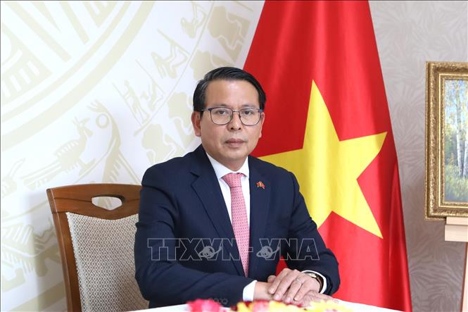 Đại sứ Việt Nam tại Belarus Nguyễn Văn Trung. Ảnh: Văn Hiếu - PV TTXVN tại Nga