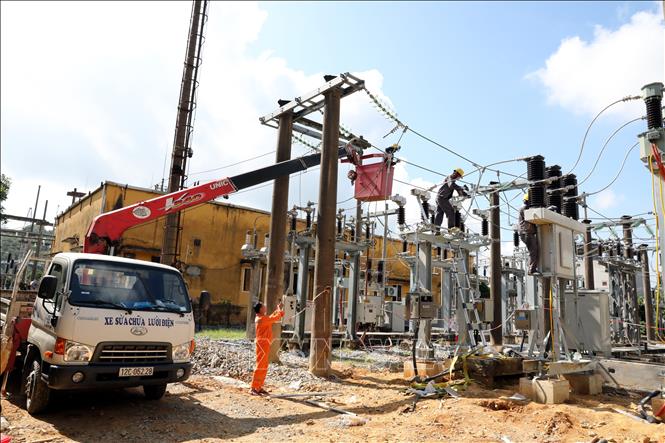Trạm biến áp 110kV Đồng Mỏ, xã Chi Lăng, tỉnh Lạng Sơn. Ảnh: Văn Đạt - TTXVN