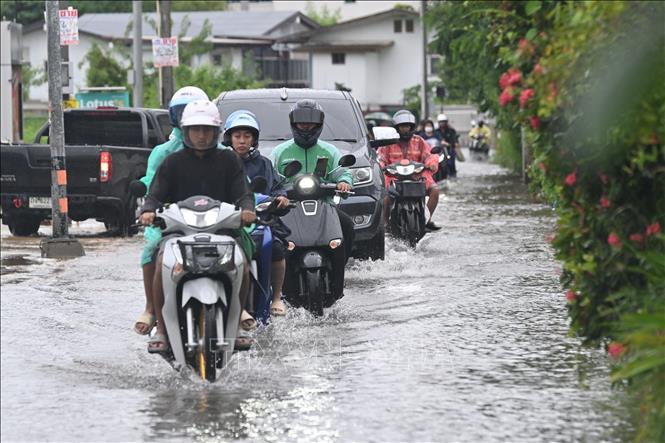 Ngập lụt tại thủ đô Bangkok, Thái Lan, ngày 26/9/2026. Ảnh: THX/TTXVN phát