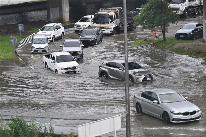 Ngập lụt tại thủ đô Bangkok, Thái Lan, ngày 26/9/2026. Ảnh: THX/TTXVN phát