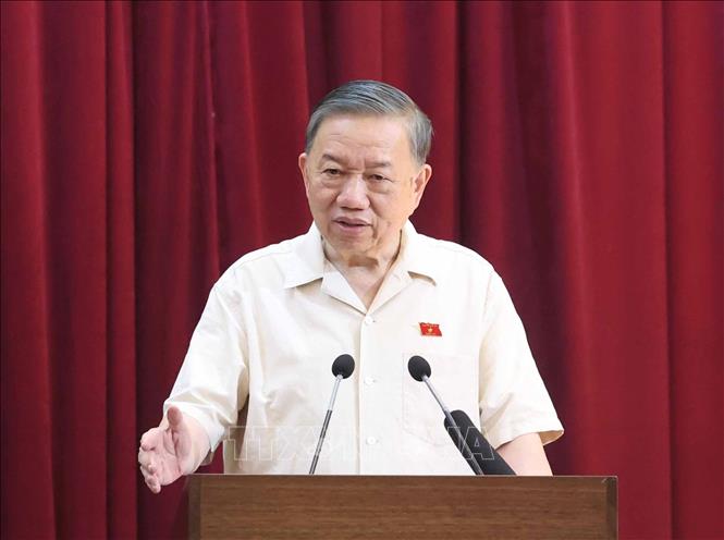 Tổng Bí thư, Chủ tịch nước Tô Lâm phát biểu. Ảnh: Thống Nhất – TTXVN