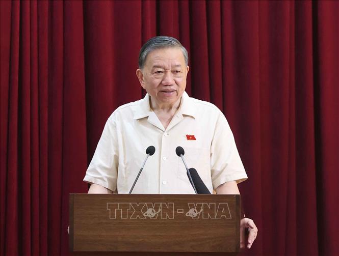 Tổng Bí thư, Chủ tịch nước Tô Lâm phát biểu. Ảnh: Thống Nhất – TTXVN