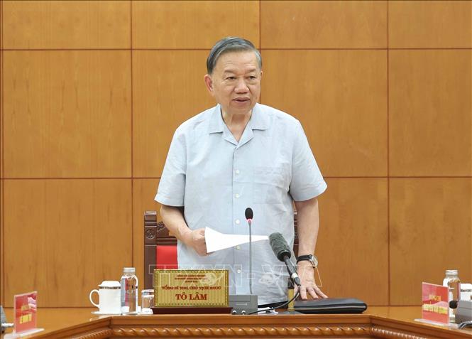 Tổng Bí thư, Chủ tịch nước Tô Lâm phát biểu chỉ đạo. Ảnh: Thống Nhất – TTXVN