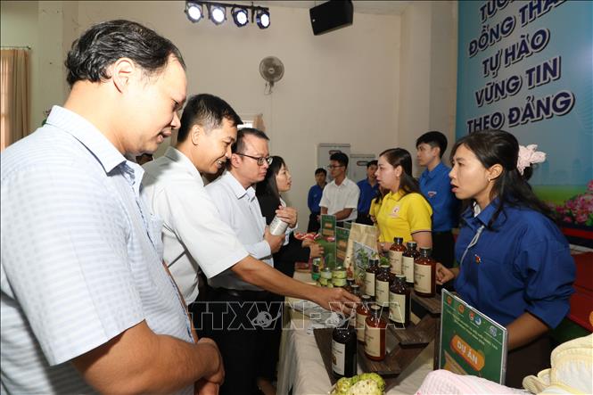 Cuộc thi Khởi nghiệp và đổi mới sáng tạo tỉnh là một trong những môi trường để thanh niên thể hiện ý tưởng khởi nghiệp. Ảnh: Hồng Thái - TTXVN