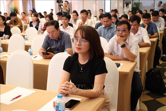 Đại biểu dự hội nghị tập huấn. Ảnh: Trần Lê Lâm - TTXVN