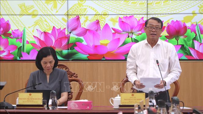 Ông Nguyễn Văn Khởi, Phó Chủ tịch Ủy ban nhân dân thành phố Cần Thơ phát biểu. Ảnh: Nguyễn Hằng - TTXVN