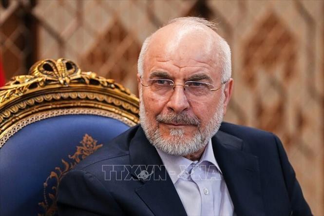 Chủ tịch Quốc hội Iran Mohammad Bagher Ghalibaf. Ảnh: IRNA/TTXVN phát