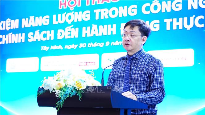 Ông Đặng Hải Dũng, Phó Cục trưởng Cục Năng lượng – Dầu khí (Bộ Công thương), phát biểu. Ảnh: Minh Phú – TTXVN